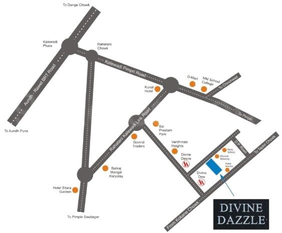 Shiv Divine Dazzle Location Map