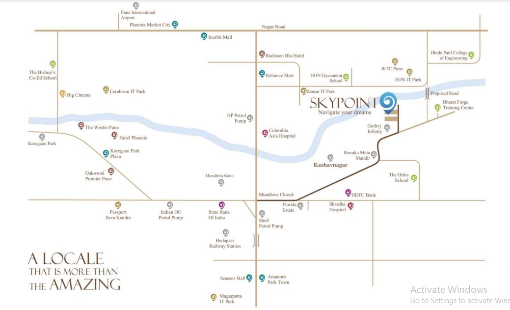 Shiv Skypoint Location Map