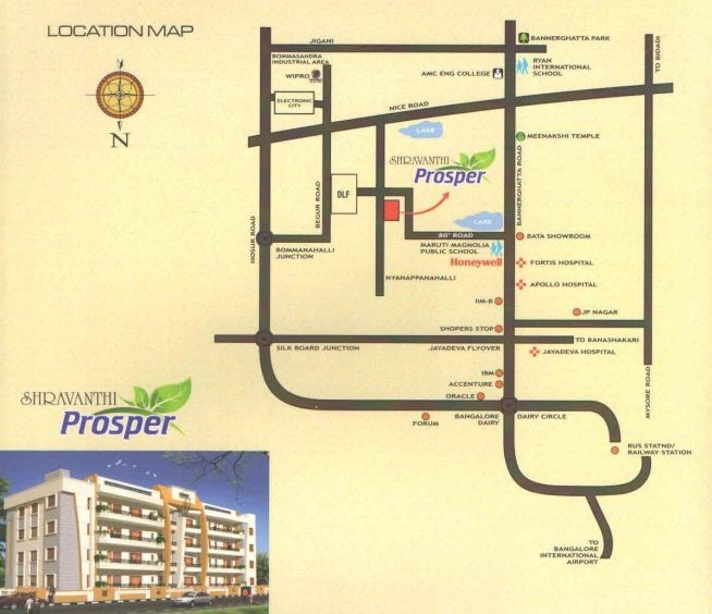 Shravanthi Prosper Location Map