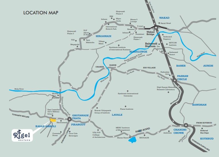 Shree Rigel Enclave Location Map