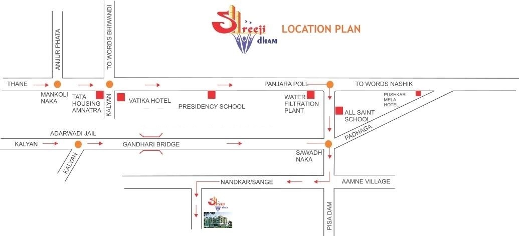 Shreeji Dham Location Map
