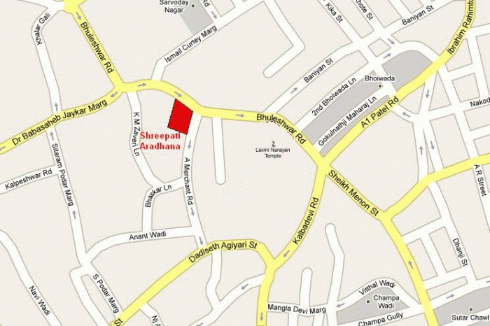 Shreepati Aradhana Location Map