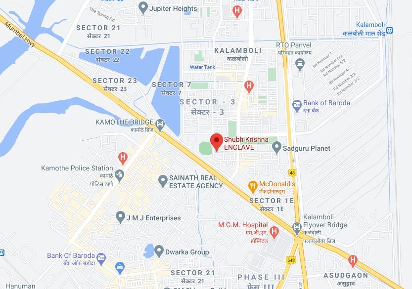Shubh Krishna Enclave Location Map