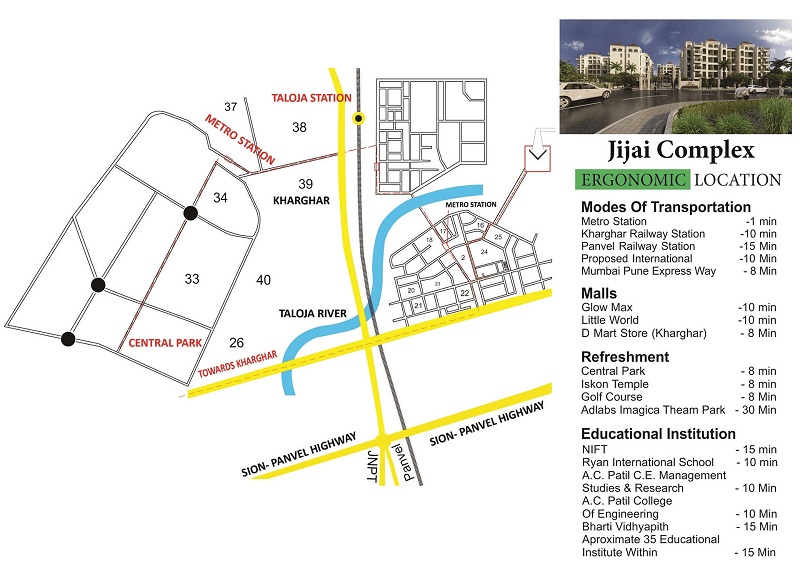 Shubham Jijai Complex Location Map