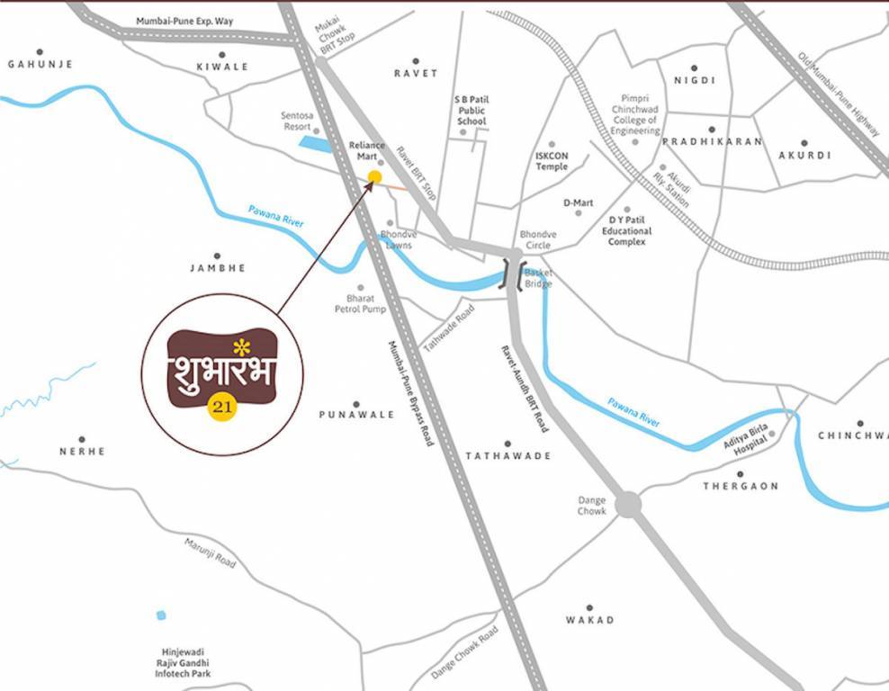 Shubharambh 21 Location Map