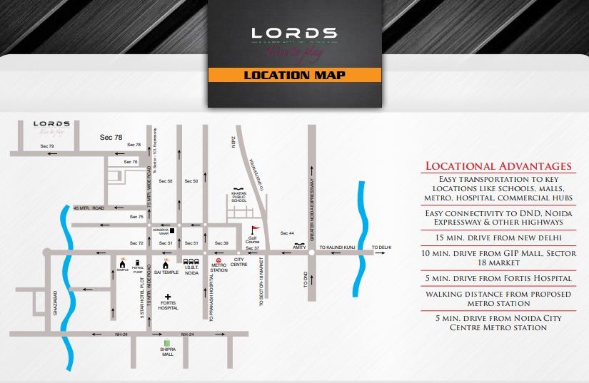 Shubhkamna Lords Location Map