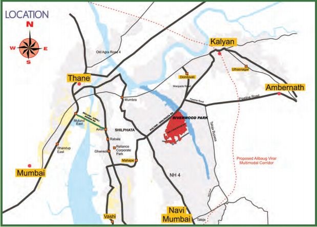 Siddharth Riverwood Park Location Map