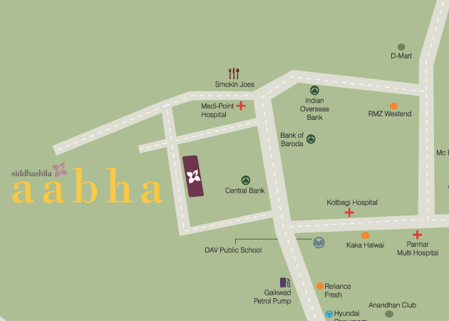 Siddhashila Aabha Location Map