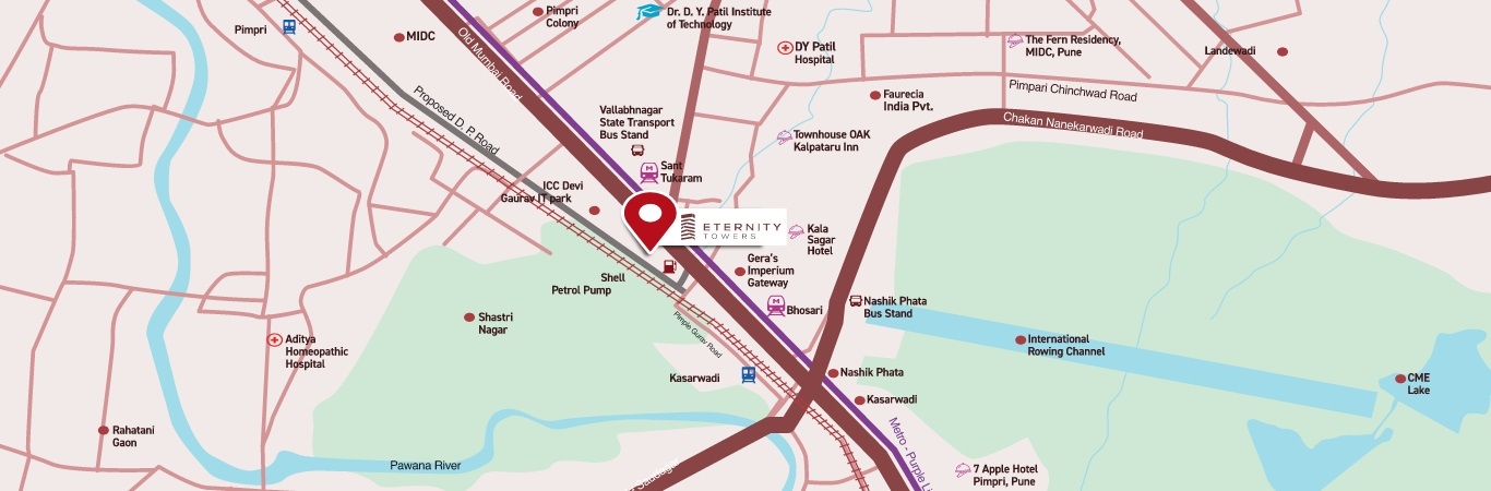 Siddhivinayak Eternity Towers Location Map