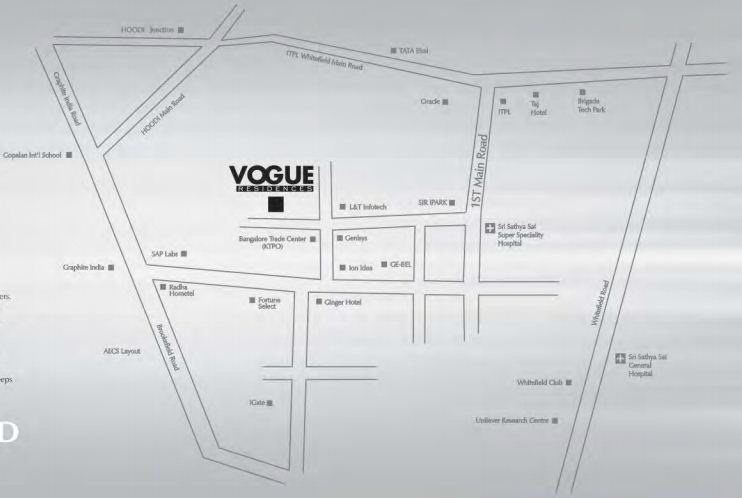 Sjr Vogue Residences Location Map