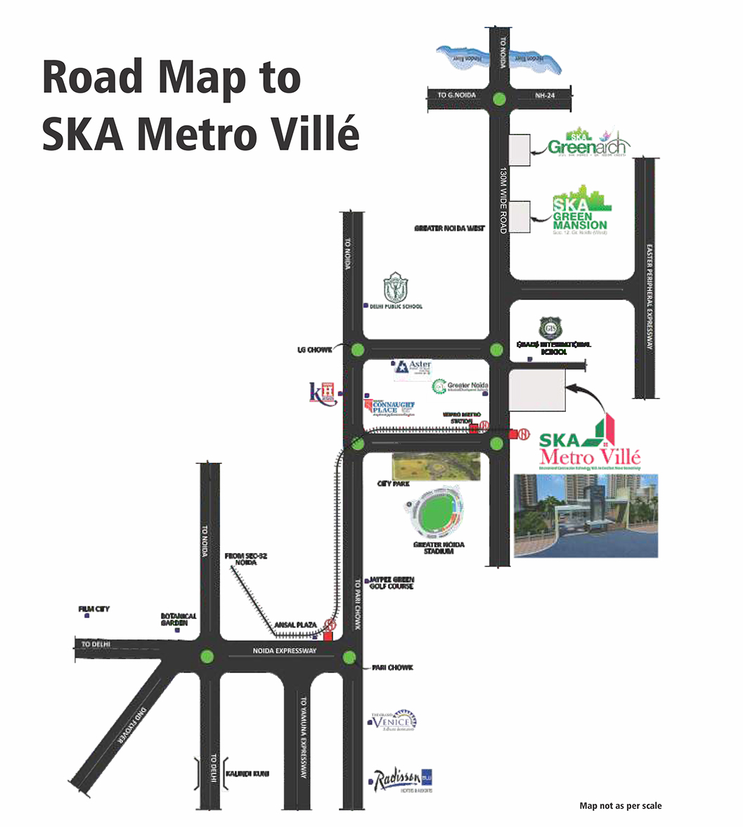 Ska Metro Ville Location Map