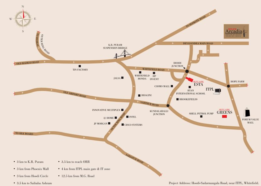 Skylark Arcadia Phase 2 Location Map