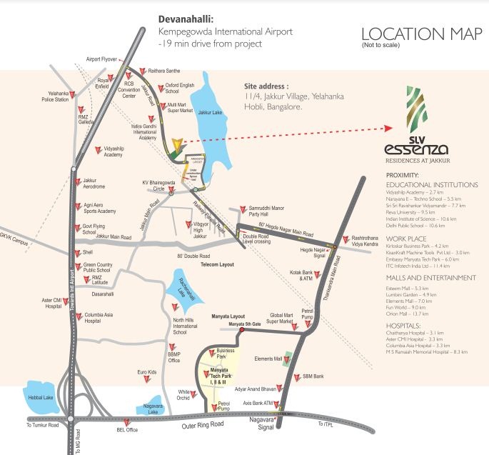 Slv Essenza Location Map