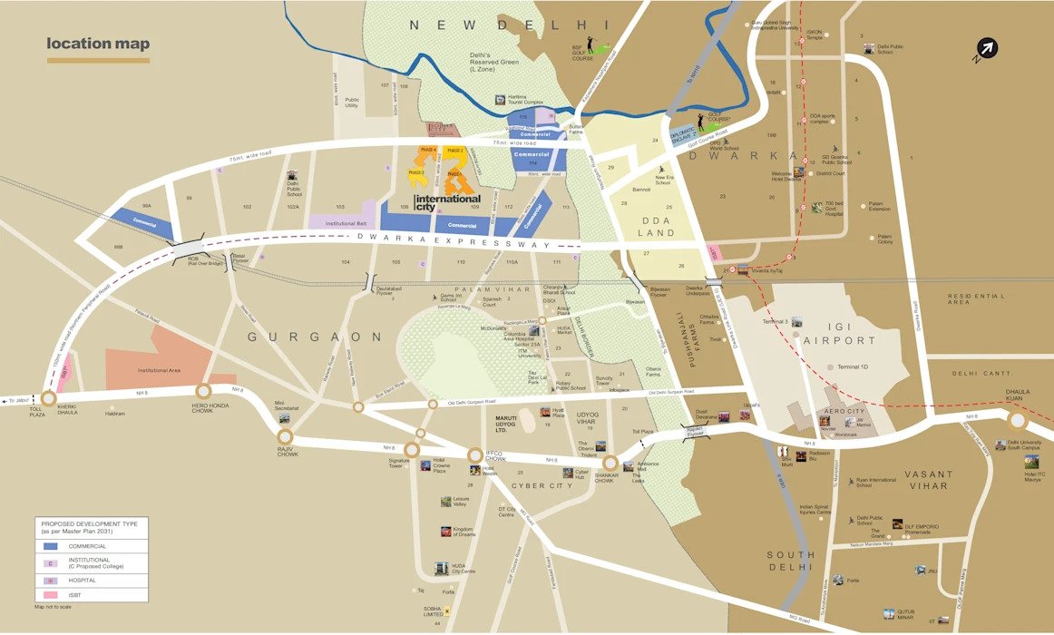 Sobha International City Phase 2 Location Map