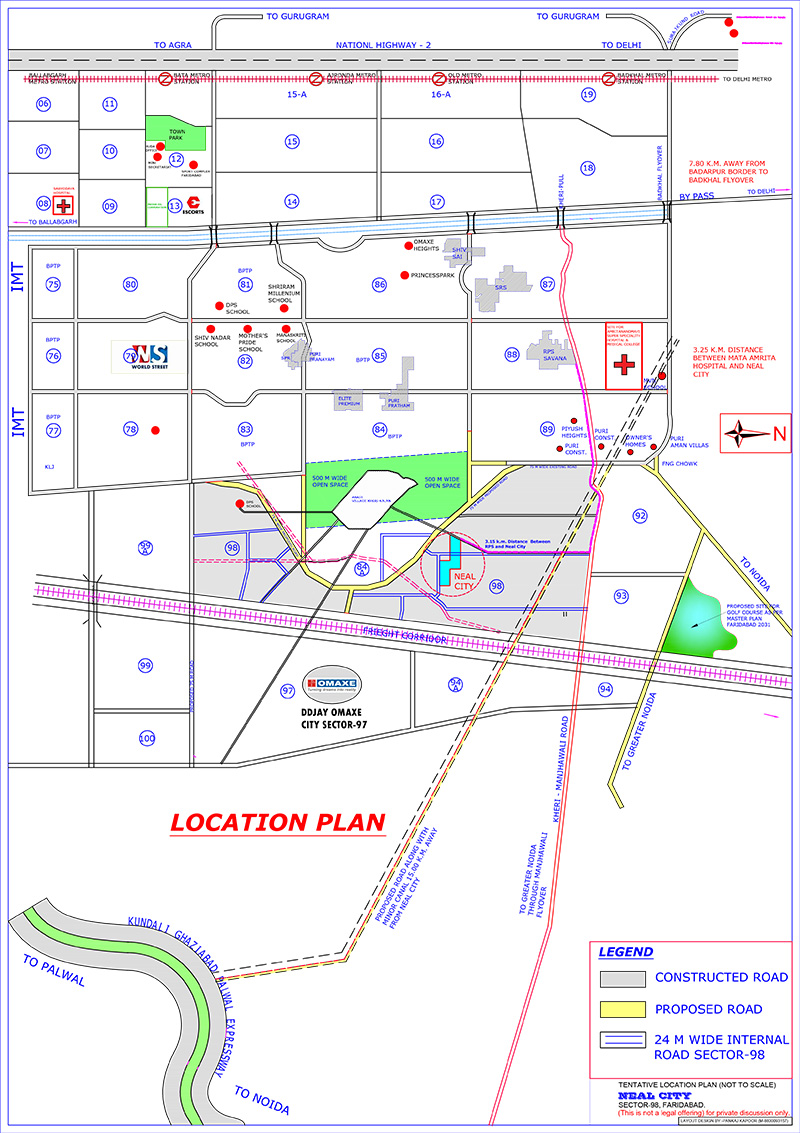 Soha Neal City Location Map