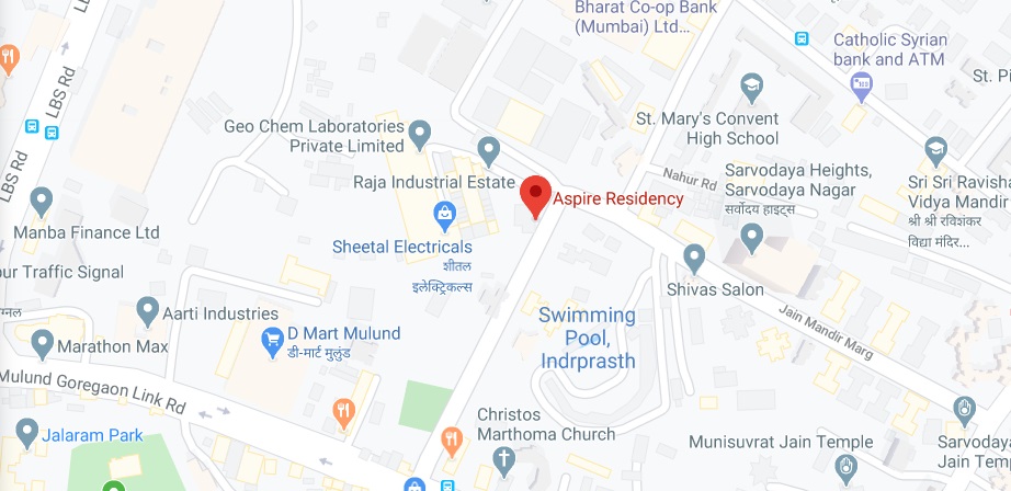 Soham Aspire Residency Location Map