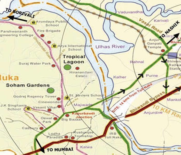 Soham Crystal Spires Location Map