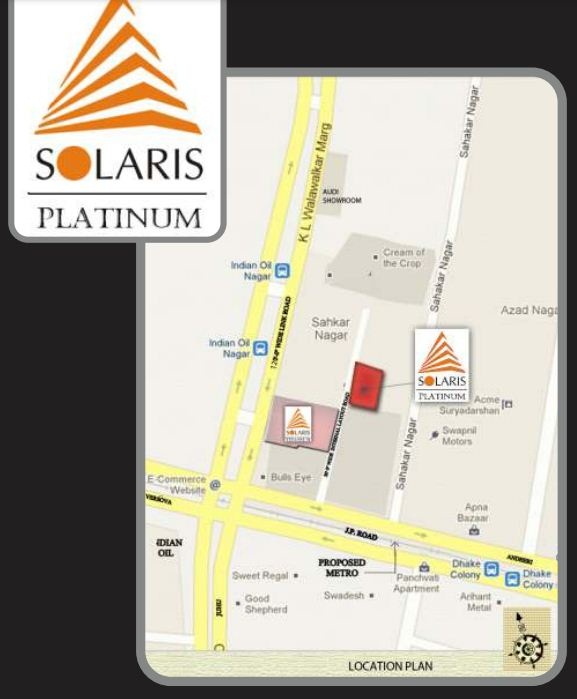 Solaris Platinum Location Map