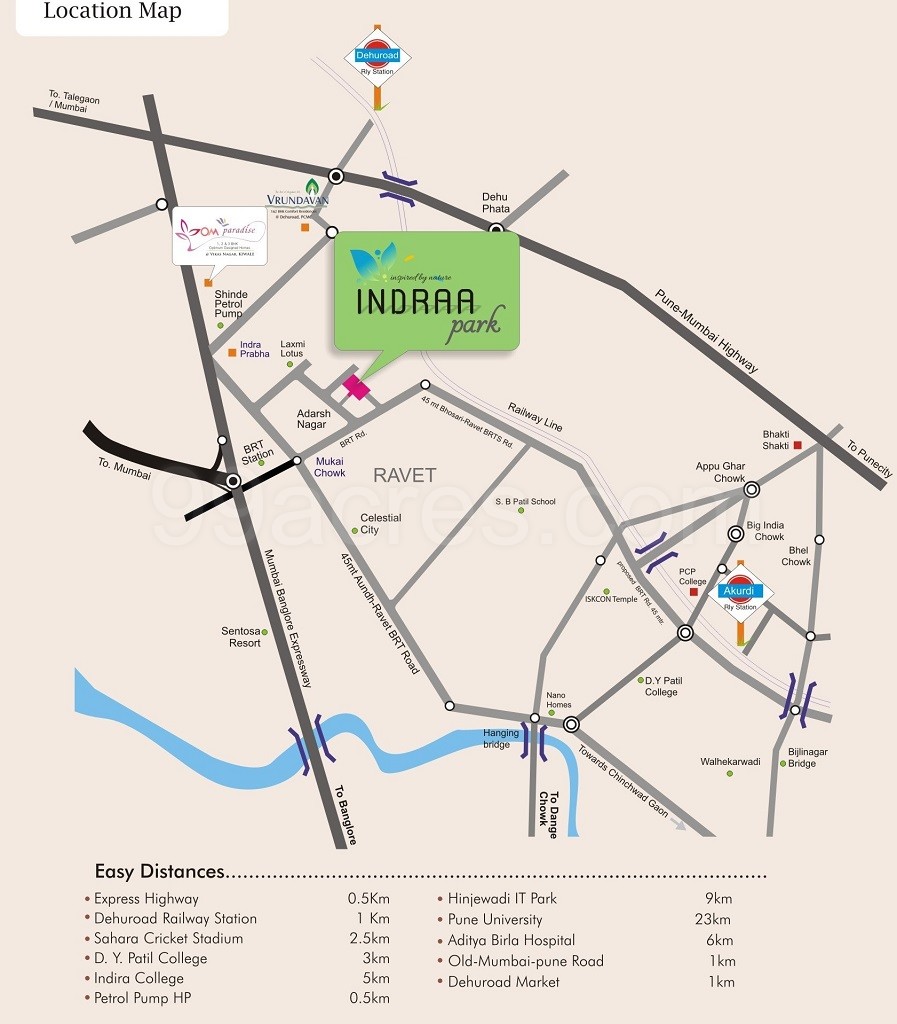 Sonigara Indraa Park Location Map