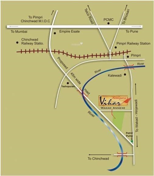 Sonigara Vihar Location Map
