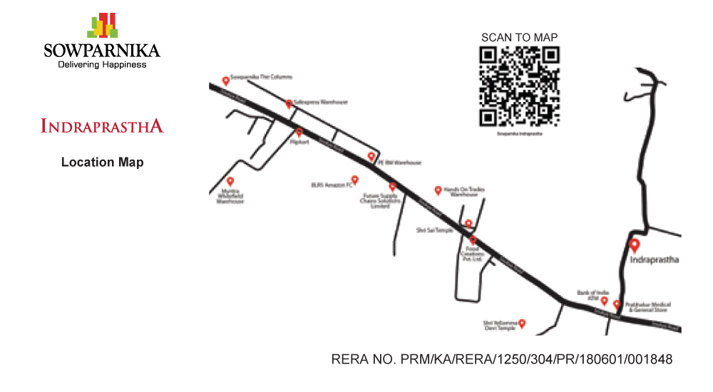 Sowparnika Indraprastha Location Map