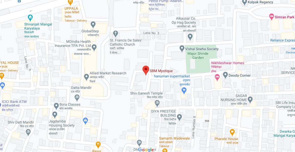 Space Mystique Location Map | Wadgaon Sheri, Pune