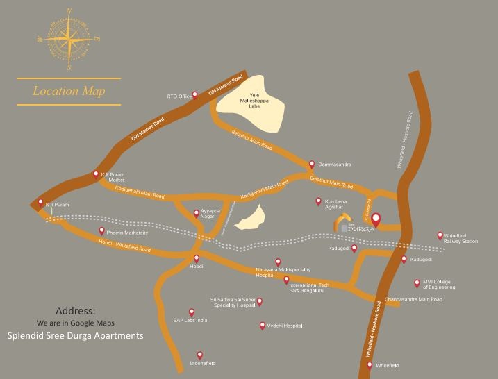 Splendid Sree Durga Location Map