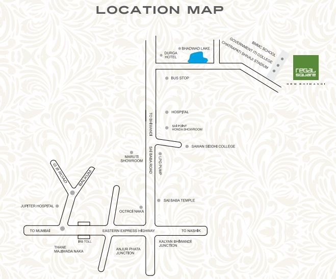 Squarefeet Regal Square Location Map