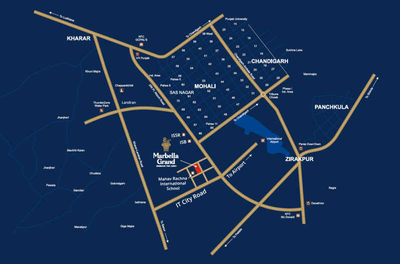 Srg Marbella Grand Location Map