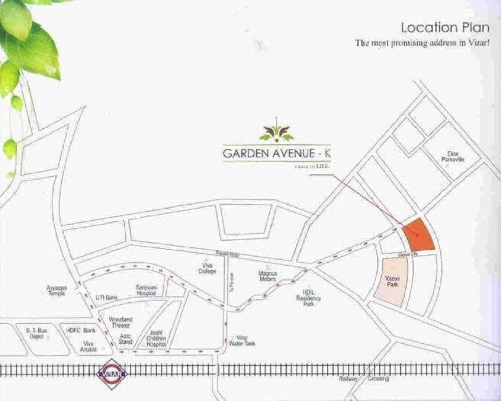 Sri Dutt Garden Avenue K Location Map