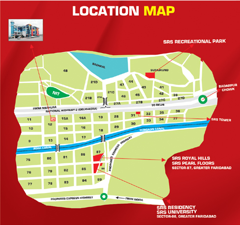 Srs Residency Location Map
