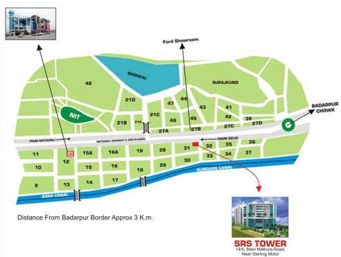 Srs Tower Location Map