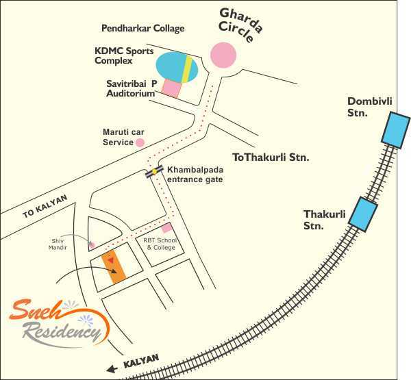 Ss Sneh Residency Location Map