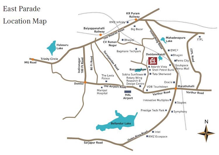 Ssb Jain Heights East Parade Location Map
