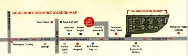Sukriti Sai Abhishek Residency Location Map