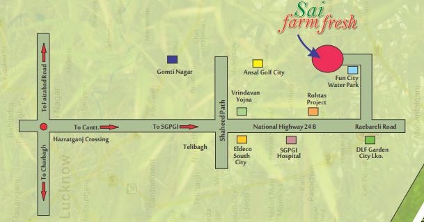 Sukriti Sai Farm Fresh Location Map
