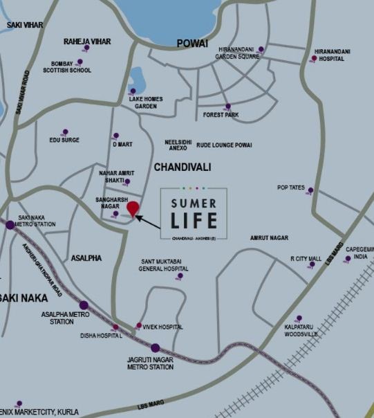 Sumer Life Location Map
