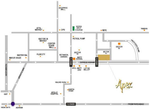 Supertech Apex Tower Location Map