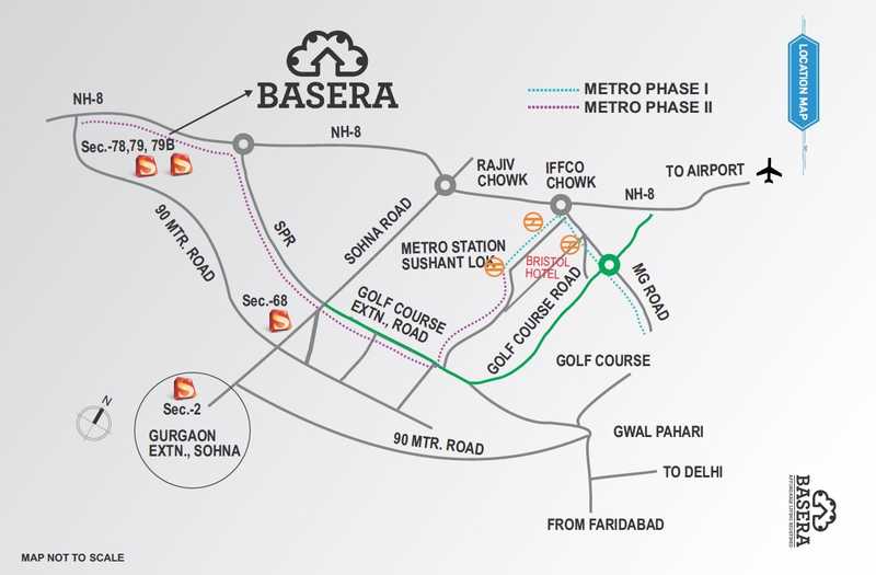 Supertech Basera Location Map