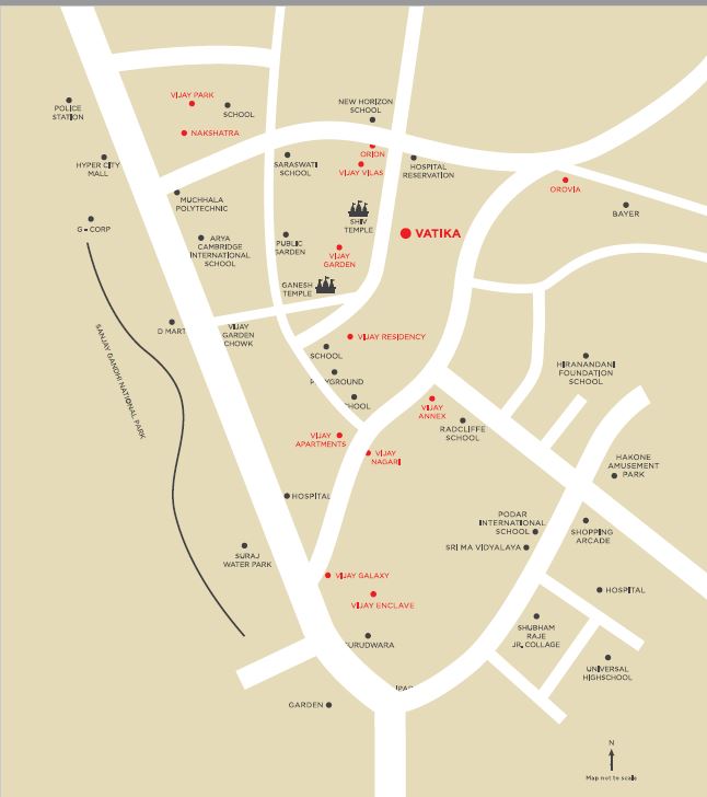 Suraksha Vatika Location Map