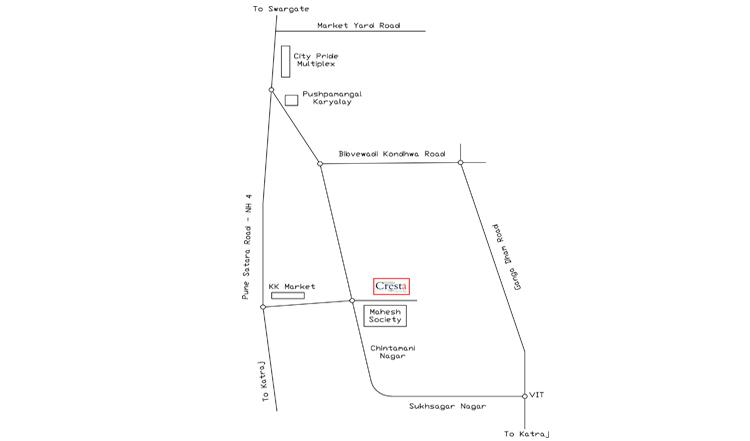 Suvan Cresta Location Map