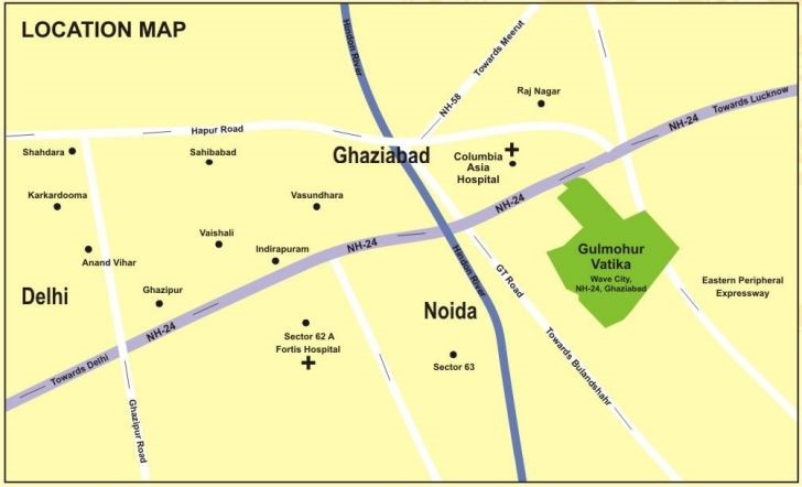 Svp Gulmohur Vatika Location Map
