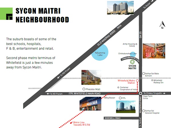 Sycon Maitri Location Map