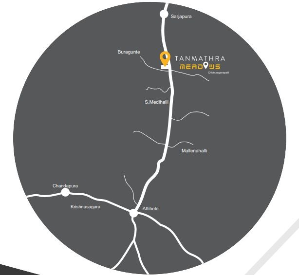 Tanmathra Meadows Location Map
