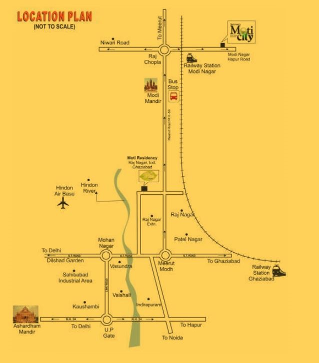 Techman Moti City Location Map
