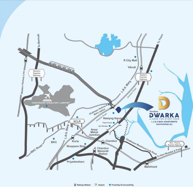 Terraform Dwarka Location Map