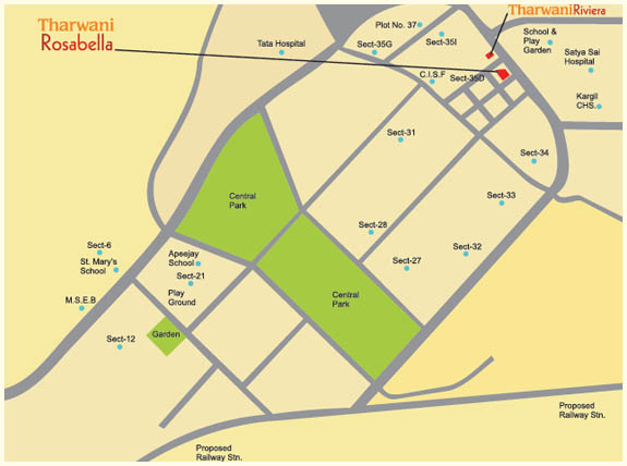 Tharwani Rosabella Location Map