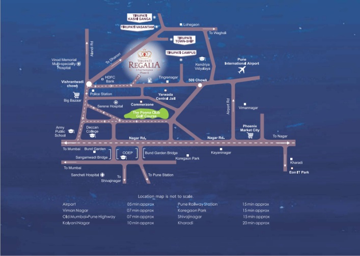 Tirupati Regalia Phase 2 Location Map