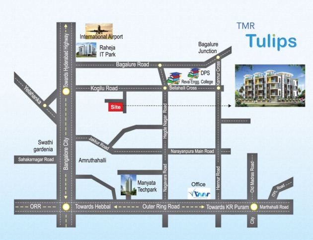 Tmr Tulips Location Map