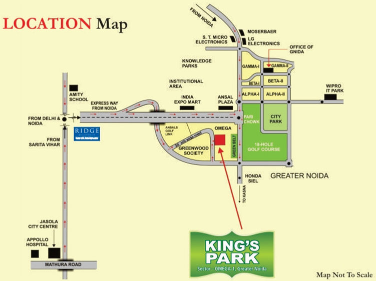 Today Kings Park Location Map